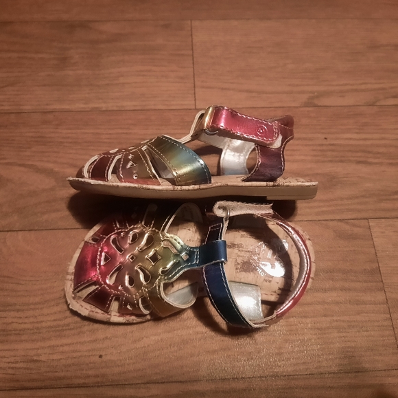 SOLD Stride Rite Rainbow Sandals, Size 4 Baby - Picture 8 of 10